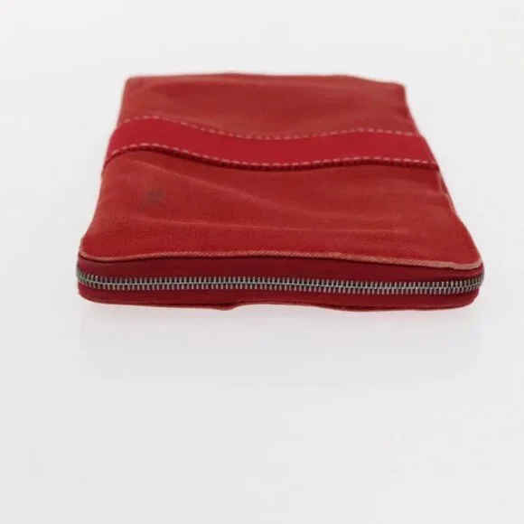 LOUIS VUITTON Hermes Epi Wallet Canvas 2 Set Red Green